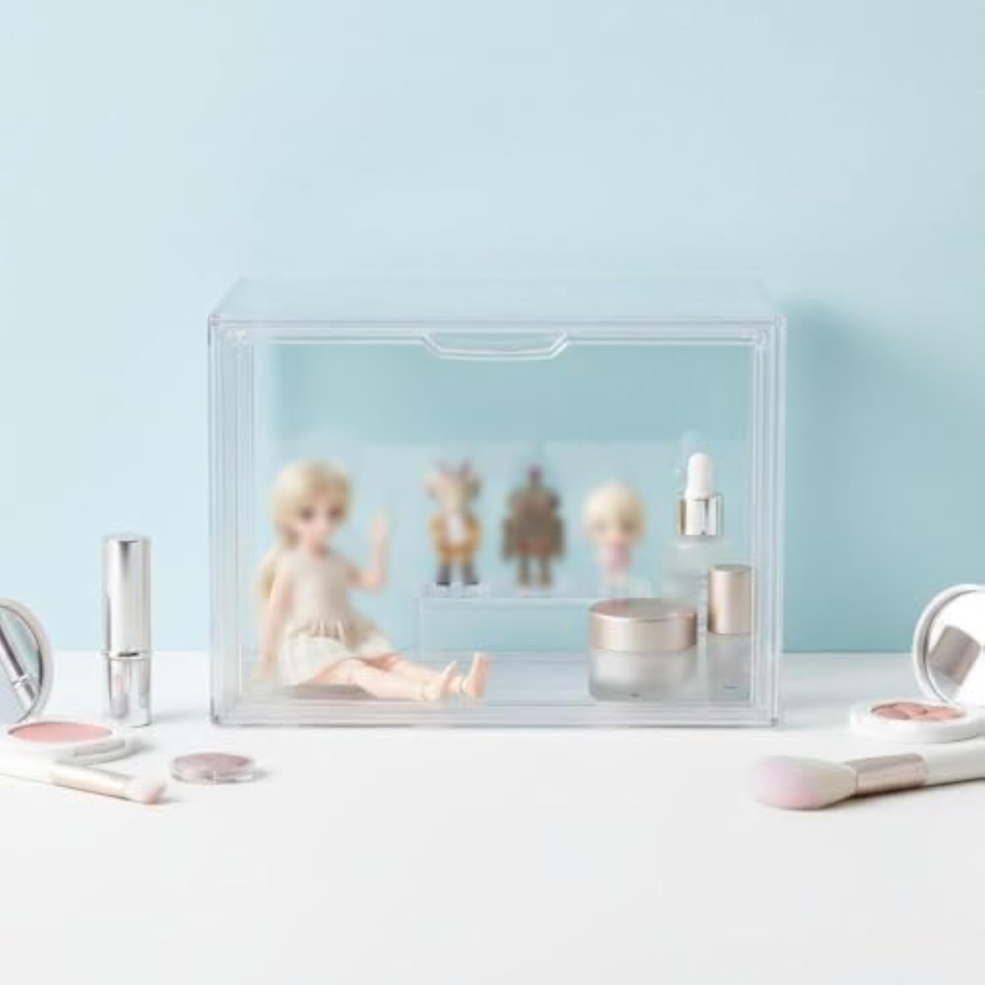 Stackable Acrylic Display Case for Cosmetics